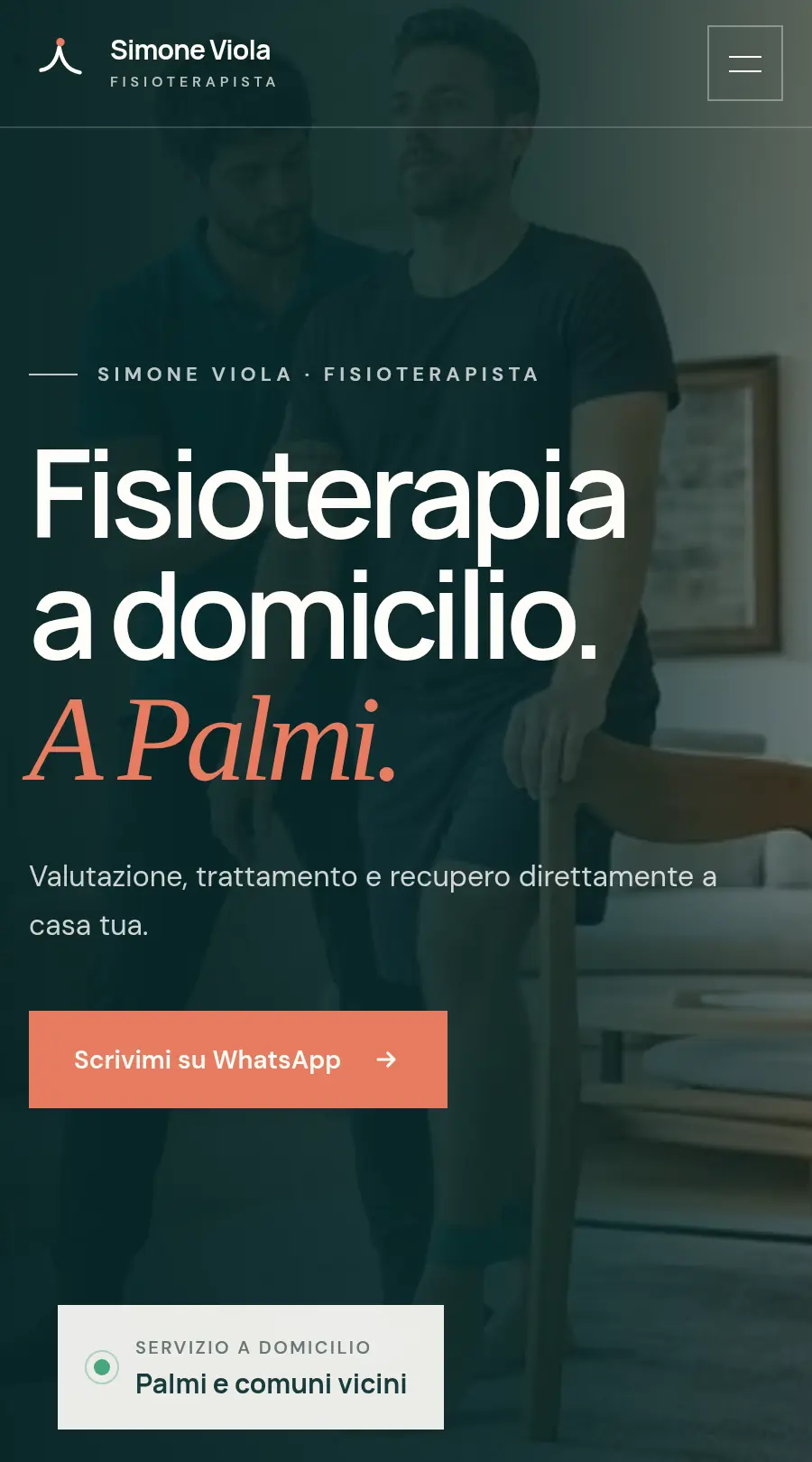 Pagina profilo di Simone Viola visualizzata su smartphone